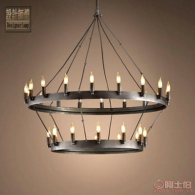 【設計師燈工業復古美式吊燈創意個性餐廳酒店網吧裝飾工程大吊燈燈具工廠家D5568】深圳市寶安區西鄉設計師燈飾廠 - 產品庫